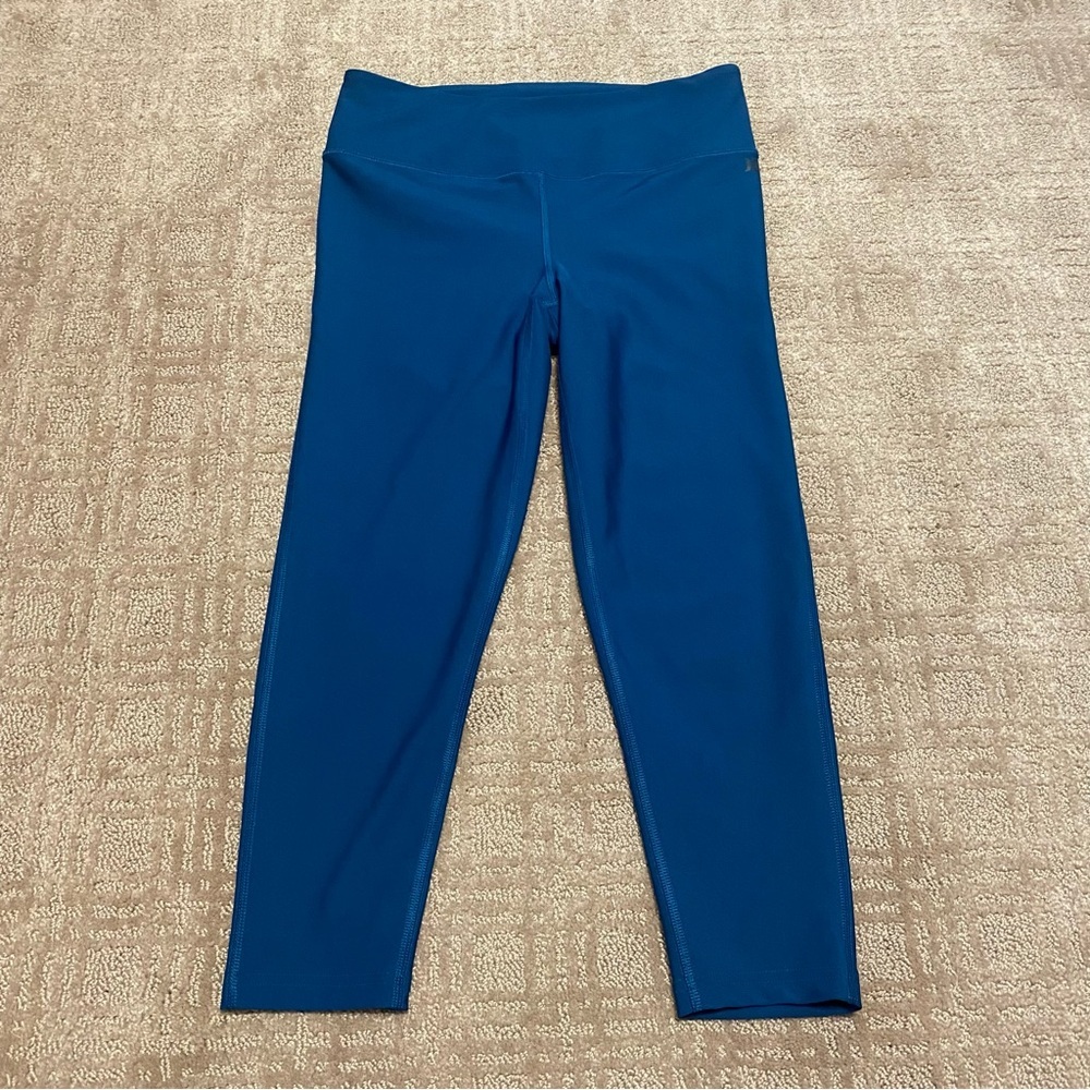 {Hurley} Blue Cropped Athletic Yoga Leggings ~ Size Medium